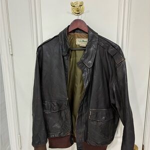 Retro L.L. Bean Men's Leather Jacket